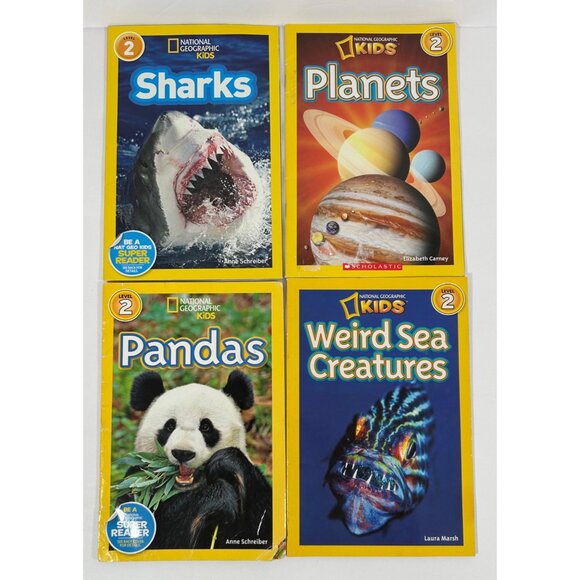 National Geographic Kids Scholastic Books Level 1 & 2 Set Of 8 - Spiders Planets - Picture 4 of 8